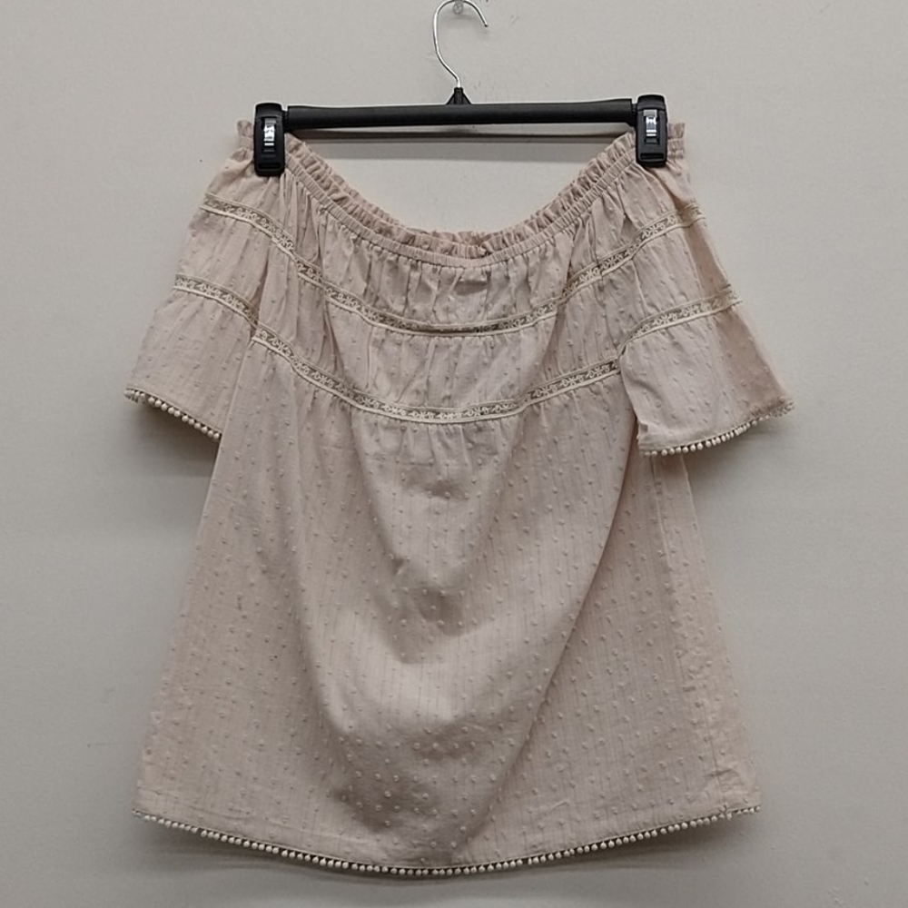 Eden Society Ballet Pink Off Shoulder Blouse